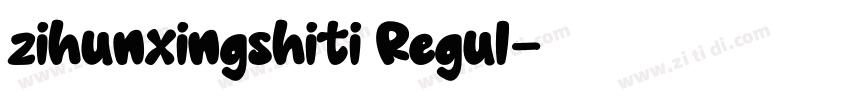 zihunxingshiti Regul字体转换